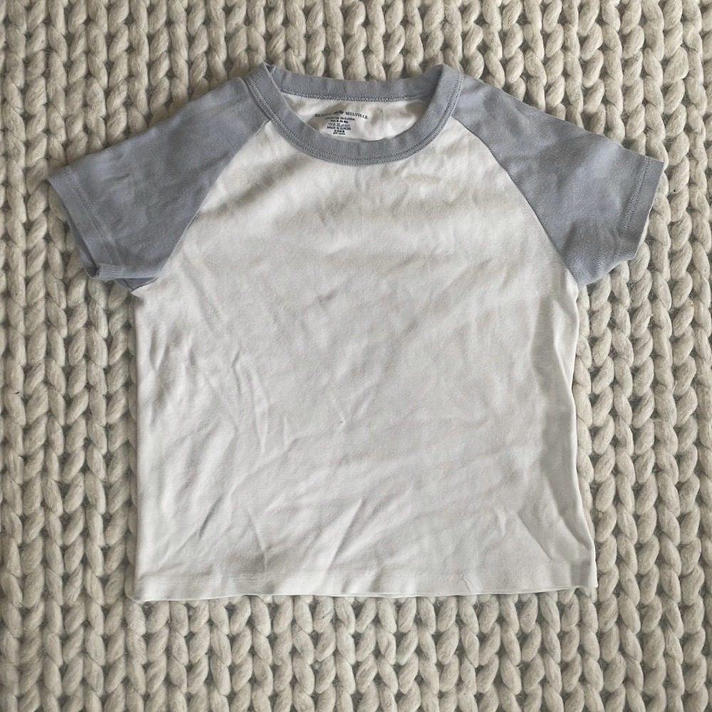 Brandy Melville Bella Top, Blue and White